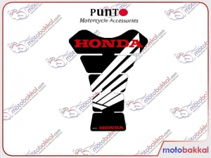 Honda Zemin Siyah Yazı Kırmızı Logo Beyaz Tank Pad