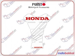 Honda Şeffaf Zemin Kırmızı Yazı Tank Pad