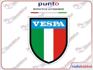 VESPA İTALYAN BAYRAK (1) Punto Sticker Çıkartma