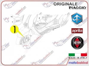 Vespa 946 Yazı ´´ABS-ASR´´ Ön